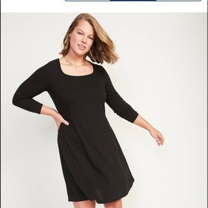 OLD NAVY Fit & Flare Rib Knit